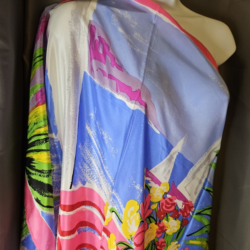 Echo Caribbean Balcony Silk Scarf - Picture 2 of 11